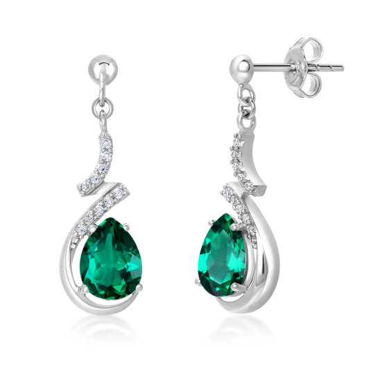 SOFIA ezüst fülbevaló cirkóniákkal fülbevaló AEAP5079Z