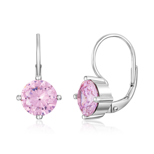 SOFIA ezüst fülbevaló cirkóniákkal fülbevaló IS029OR407RHLP - Elegáns ékszer webáruház Budapest