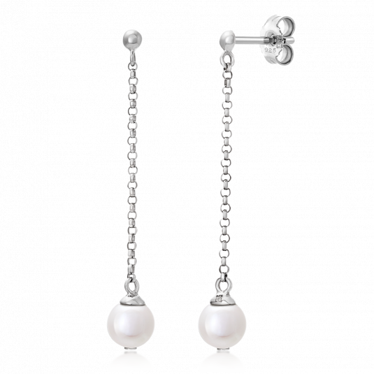 SOFIA ezüst fülbevaló fülbevaló AEAE12438WFM/R - Elegáns ékszer webáruház Budapest