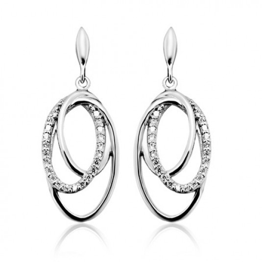 SOFIA ezüst fülbevaló fülbevaló AEAE3259Z/R - Elegáns ékszer webáruház Budapest