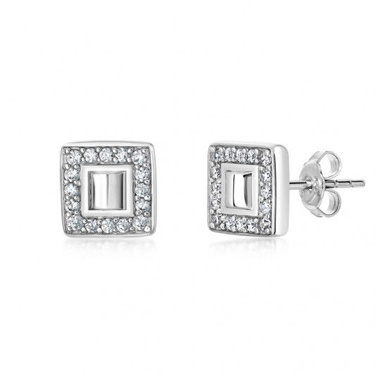 SOFIA ezüst fülbevaló fülbevaló AUSDXR2ZZ0P-ZY - Elegáns ékszer webáruház Budapest