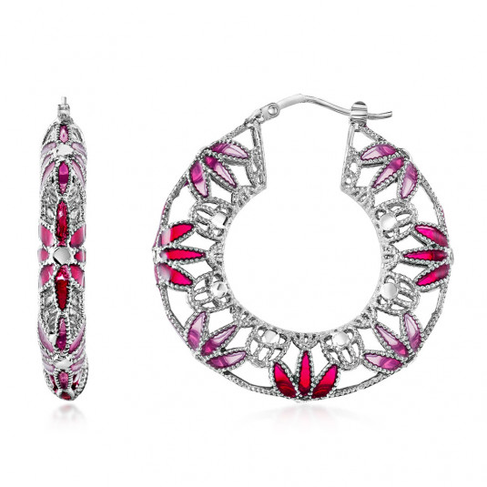 SOFIA ezüst fülbevaló fülbevaló GAORMG171R&LR - Elegáns ékszer webáruház Budapest