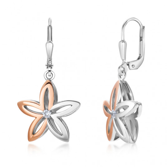 SOFIA ezüst fülbevaló fülbevaló MO76639/80RG - Elegáns ékszer webáruház Budapest