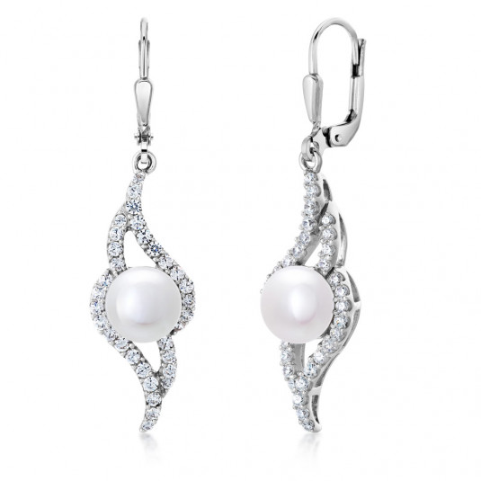 SOFIA ezüst fülbevaló fülbevaló WWPS100177E-1 - Elegáns ékszer webáruház Budapest