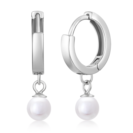 SOFIA ezüst fülbevaló gyönggyel fülbevaló IS028OR694RHPE - Elegáns ékszer webáruház Budapest