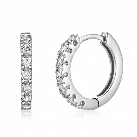 SOFIA ezüst fülbevaló karikák fülbevaló COEZA52747 - Elegáns ékszer webáruház Budapest