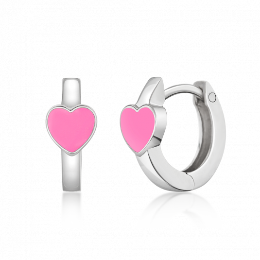 SOFIA ezüst fülbevaló szívvel fülbevaló SJ217992.200 - Elegáns ékszer webáruház Budapest