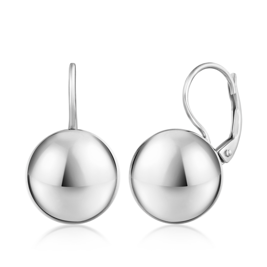 SOFIA ezüst golyós fülbevaló fülbevaló NPOR5002 - Elegáns ékszer webáruház Budapest