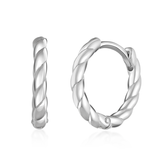 SOFIA ezüst karika fülbevaló fülbevaló COEOB97844 - Elegáns ékszer webáruház Budapest
