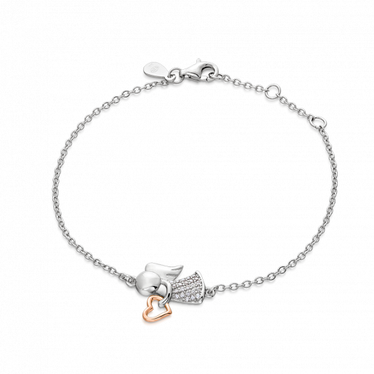 SOFIA ezüst karkötő angyal karkötő IS028BR158 - Elegáns ékszer webáruház Budapest