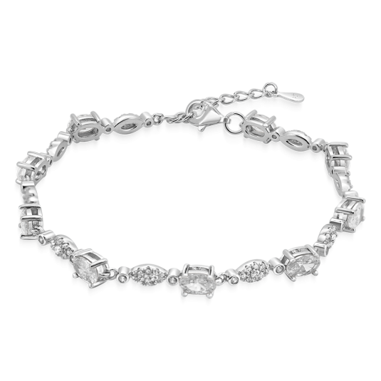 SOFIA ezüst karkötő cirkónikkal karkötő COBZB120595 - Elegáns ékszer webáruház Budapest