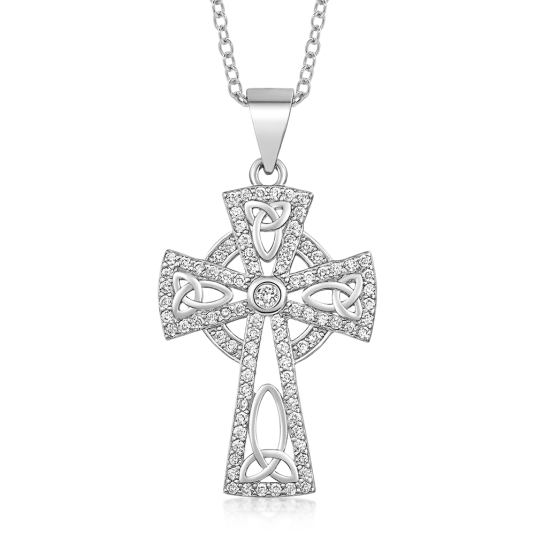 SOFIA ezüst kelta kereszt medál medál COPZB111255 - Elegáns ékszer webáruház Budapest