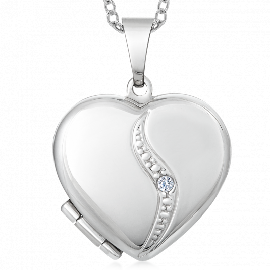 SOFIA ezüst kinyitható szív medál medál SJ204969.200 - Elegáns ékszer webáruház Budapest