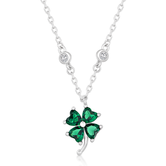 SOFIA ezüst négylevelű lóhere nyaklánc nyaklánc IS028CT581RHVE - Elegáns ékszer webáruház Budapest