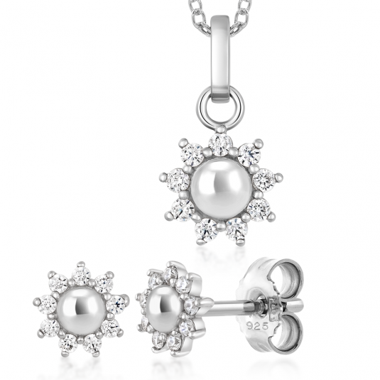 SOFIA ezüst szett fülbevaló