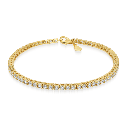 SOFIA ezüst tenisz karkötő cirkónikkal karkötő IS026BR049PLWH - Elegáns ékszer webáruház Budapest