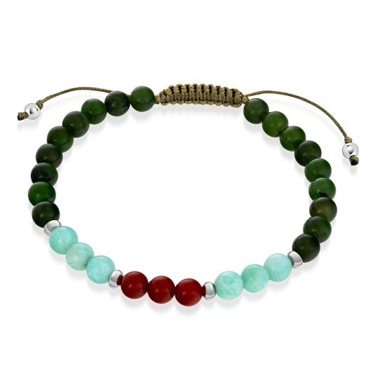 SOFIA féldrágakő karkötő Balance karkötő ST-AMZ+JASRUS+CAR-A49 - Elegáns ékszer webáruház Budapest