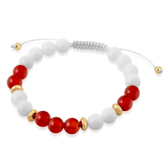 SOFIA féldrágakő karkötő Bátorság a finomságban karkötő ST-PORW+AGR-A37 - Elegáns ékszer webáruház Budapest