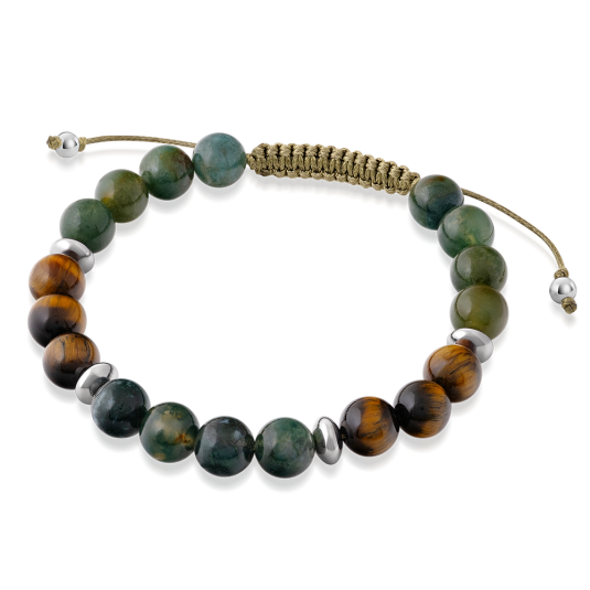 SOFIA féldrágakő karkötő Determination karkötő ST-MOSS+TIG-A10 - Elegáns ékszer webáruház Budapest