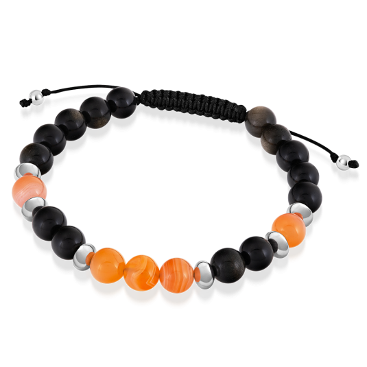 SOFIA féldrágakő karkötő Kitartás karkötő ST-AGBOTSWO+OBSG-A50 - Elegáns ékszer webáruház Budapest