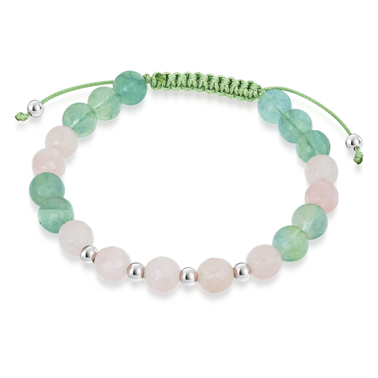 SOFIA féldrágakő karkötő Lágy ragyogás karkötő ST-QZRFAC+FLGR-A35 - Elegáns ékszer webáruház Budapest