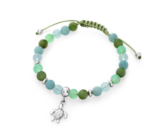 SOFIA karkötő féldrágakövekből Cesta karkötő ST-JAr+AQ+AM+CH-A4 - Elegáns ékszer webáruház Budapest