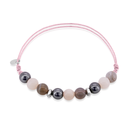 SOFIA karkötő féldrágakövekből Empátia karkötő ST-AGBOTS+OPPINK+HE-A58 - Elegáns ékszer webáruház Budapest