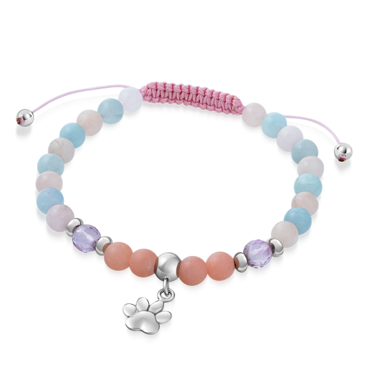 SOFIA karkötő féldrágakövekből Gyengédség karkötő ST-BE+AMEFAC+OPPINK-A55 - Elegáns ékszer webáruház Budapest