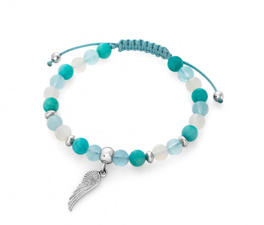 SOFIA karkötő féldrágakövekből Harmony karkötő ST-AQ+AM+AMaaa-A3 - Elegáns ékszer webáruház Budapest