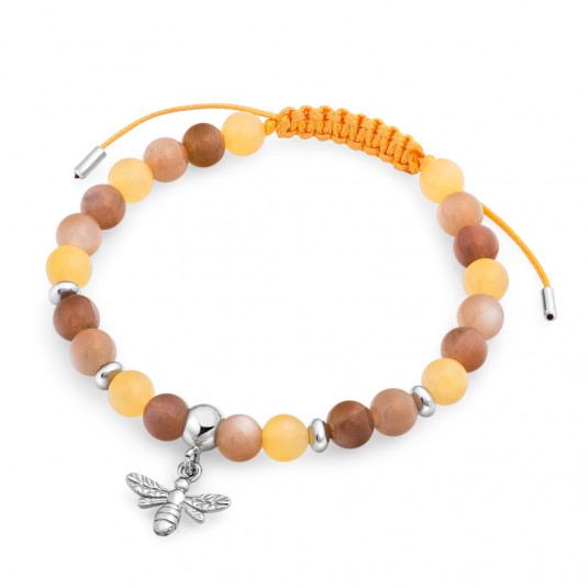 SOFIA karkötő féldrágakövekből Napos mosoly karkötő ST-JAy+MSm+MS+MSp-A2 - Elegáns ékszer webáruház Budapest