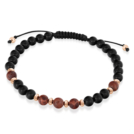 SOFIA karkötő féldrágakövekből Stability karkötő ST-OX+JASMP-A43 - Elegáns ékszer webáruház Budapest