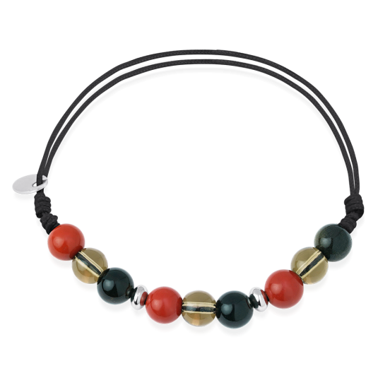 SOFIA karkötő féldrágakövekből Stability karkötő ST-QZS+OBSG+JASR-A58 - Elegáns ékszer webáruház Budapest