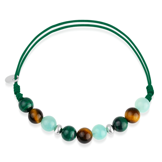 SOFIA karkötő féldrágakövekből Wealth karkötő ST-TIG+MAL+AMA-A58 - Elegáns ékszer webáruház Budapest