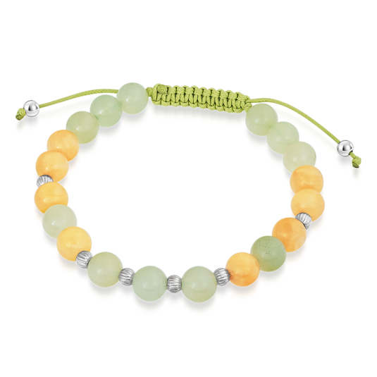 Szófia féldrágakő karkötő Szív harmóniában karkötő ST-JAGR+JAYH-A36 - Elegáns ékszer webáruház Budapest