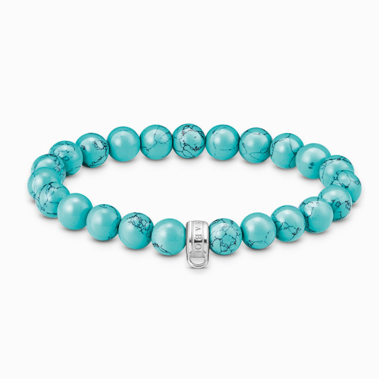 THOMAS SABO charm karkötő Imitation turquoise karkötő X0293-404-17 - Elegáns ékszer webáruház Budapest