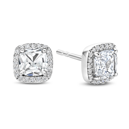 TI SENTO ezüst fülbevaló cirkóniákkal fülbevaló 78029ZI - Elegáns ékszer webáruház Budapest