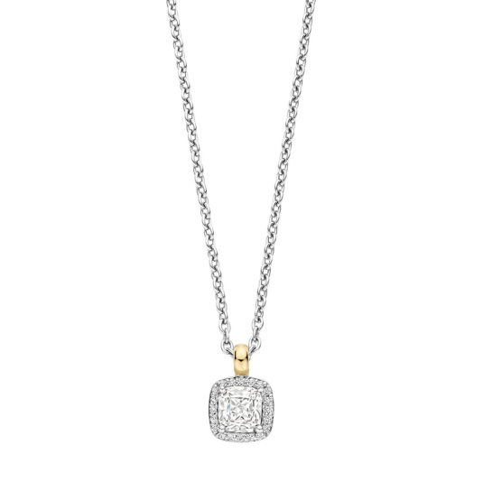 TI SENTO ezüst nyaklánc cirkóniával nyaklánc 34103ZY/42 - Elegáns ékszer webáruház Budapest