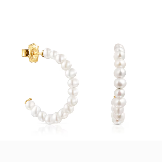 TOUS ezüst fülbevaló fényes fülbevaló 111233510 - Elegáns ékszer webáruház Budapest